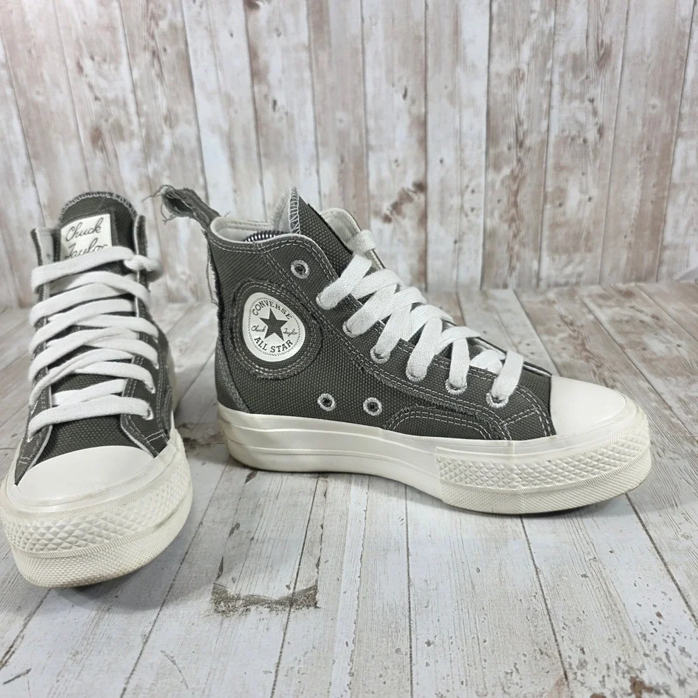 Converse Chuck Taylor All Star Lift‎ Hi Platform Khaki Green A06099C Womens 5.5